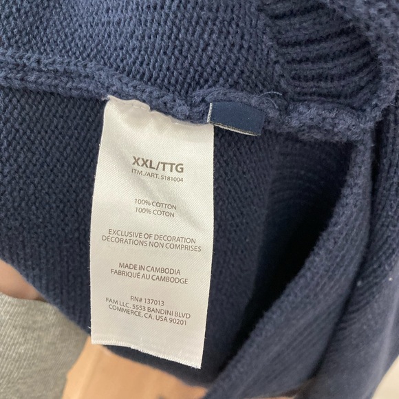 GAP Deep Blue Knit Pullover - Picture 4 of 6